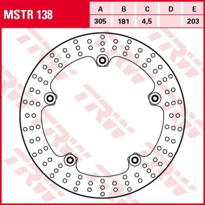 Tarcza hamulcowa TRW Lucas MSTR 138 przód (MSTR138) Tarcza hamulcowa TRW Lucas MSTR 138 przód (MSTR138)