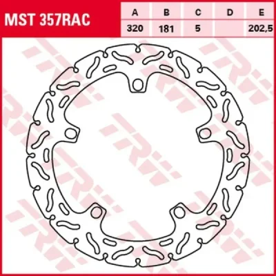 Tarcza hamulcowa TRW Lucas MST 357 RAC przód (MST357RAC) Tarcza hamulcowa TRW Lucas MST 357 RAC przód (MST357RAC)