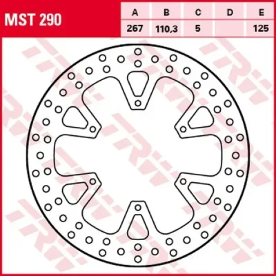 Tarcza hamulcowa TRW Lucas MST 290 tył (MST290) Tarcza hamulcowa TRW Lucas MST 290 tył (MST290)