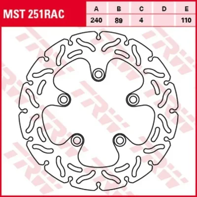 Tarcza hamulcowa TRW Lucas MST 251 RAC tył (MST251RAC) Tarcza hamulcowa TRW Lucas MST 251 RAC tył (MST251RAC)