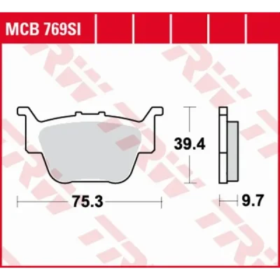 Klocki hamulcowe TRW Lucas MCB 769 SI (2 szt.) (MCB769SI) Klocki hamulcowe TRW Lucas MCB 769 SI (2 szt.) (MCB769SI)