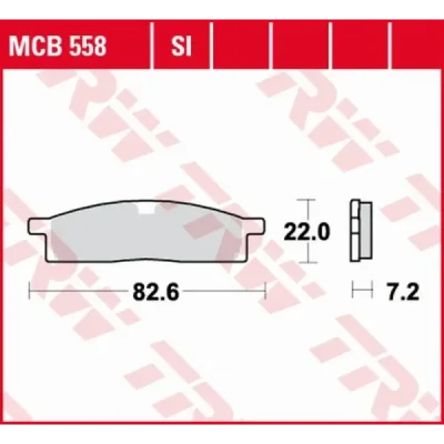 Klocki hamulcowe TRW MCB558SI Klocki hamulcowe TRW MCB558SI