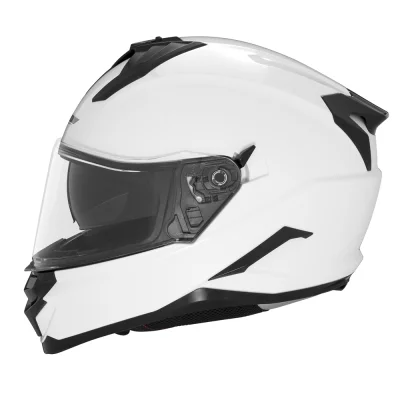 Kask integralny N304S Solid biały połysk M z blendą - NOX Kask integralny N304S Solid biały połysk M z blendą - NOX