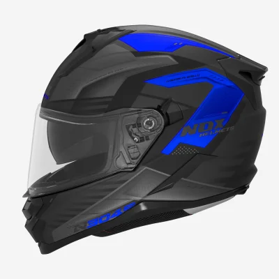 Kask integralny N304S Carver czarny/niebieski mat M z blendą - NOX Kask integralny N304S Carver czarny/niebieski mat M z blendą - NOX