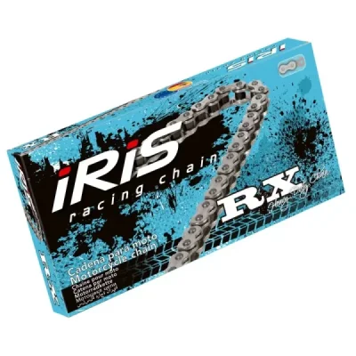 Iris 420 Rx-140 Łańcuch Napędowy (140-Ogniw) Bez O-Ringów (Otwarty + Zapinka) Srebrny (Motocross Do 85Cc) (19,5Kn) Iris 420 Rx-140 Łańcuch Napędowy (140-Ogniw) Bez O-Ringów (Otwarty + Zapinka) Srebrny (Motocross Do 85Cc) (19,5Kn)