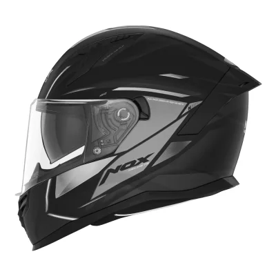 Kask integralny N401 Xeno czarny/tytanowy mat XL z blendą - NOX Kask integralny N401 Xeno czarny/tytanowy mat XL z blendą - NOX