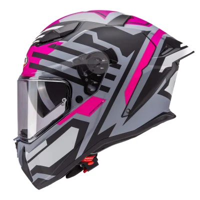 Kask integralny Drift Evo II Horizon szary mat/czarny/fuksja M pinlock z blendą - Caberg