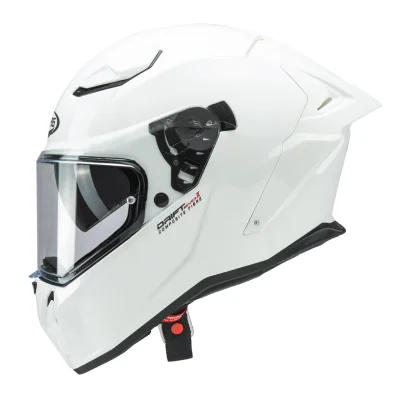 Kask integralny Drift Evo II Solid biały połysk XS pinlock z blendą - Caberg