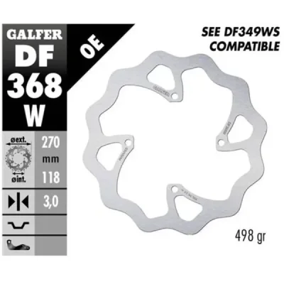 Tarcza hamulcowa Galfer Wave stała przód (DF368W)