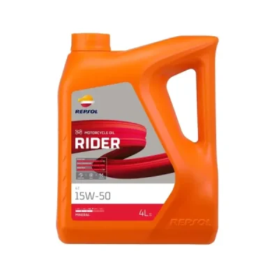 Olej silnikowy Rider MA2 15W50 mineralny 4L - Repsol Olej silnikowy Rider MA2 15W50 mineralny 4L - Repsol