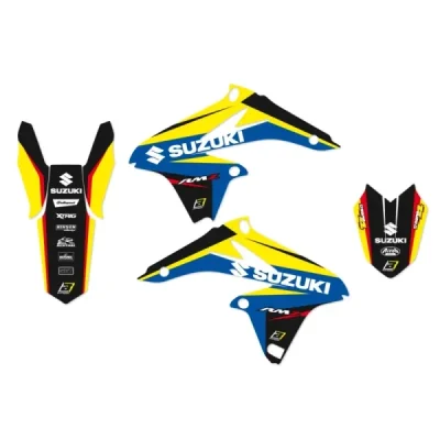 Blackbird Komplet Naklejek (Oklein) Suzuki Rmz 250 '10-'18 Dream 4 Niebieski Żółty Czarny