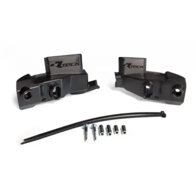 Zestaw montażowy handbarów Racetech HP1/HP2/HP3 z osłonami pomp sprzęgła i hamulca Nissin czarny (KITSUPHP4NR)