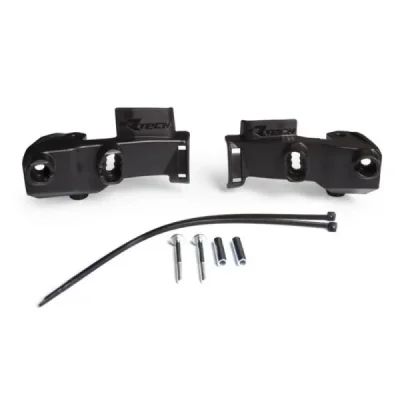 Zestaw montażowy handbarów Racetech HP1/HP2/HP3 z osłonami pomp sprzęgła i hamulca Nissin Braetec czarny (KITSUPHP3NR)