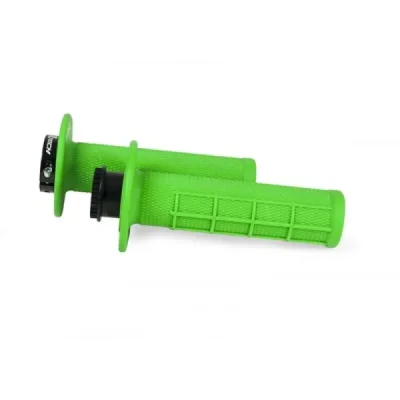 Manetki Racetech R20 Lock-On + 8 adapterów rolgazu 22+25MM zielony neon (MPRVF000021)