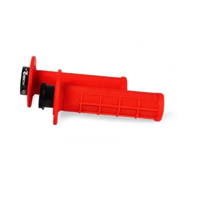 Manetki Racetech R20 Lock-On + 8 adapterów rolgazu 22+25MM czerwony neon (MPRRF000021)
