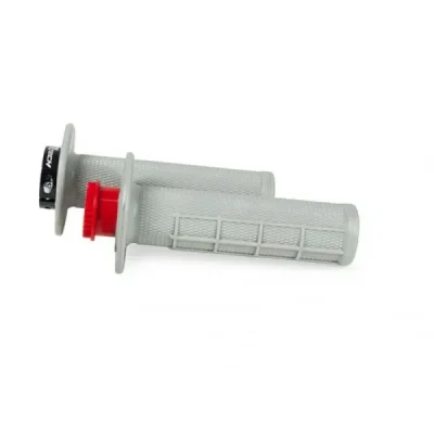 Manetki Racetech R20 Lock-On + 8 adapterów rolgazu 22+25MM szary (MPRGR000021)