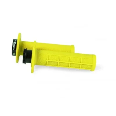 Manetki Racetech R20 Lock-On + 8 adapterów rolgazu 22+25MM żółty neon (MPRGF000021)