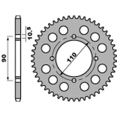 Zębatka tylna 901 35 C45 stal Yamaha XS 400 '82-'88 JTR840 łańcuch 530 STD.-3 - PBR Zębatka tylna 901 35 C45 stal Yamaha XS 400 '82-'88 JTR840 łańcuch 530 STD.-3 - PBR