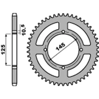 Zębatka tylna (85749C45) Zębatka tylna (85749C45)