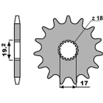 Zębatka przednia 515 13 18NC Garelli 50 '86-'91 łańcuch 415 - PBR