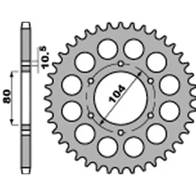 Zębatka tylna (48847C45) Zębatka tylna (48847C45)