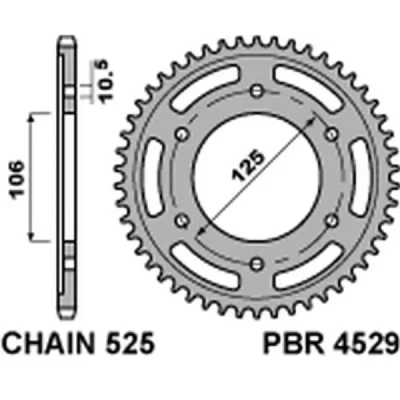 Zębatka tylna (452948C45) Zębatka tylna (452948C45)