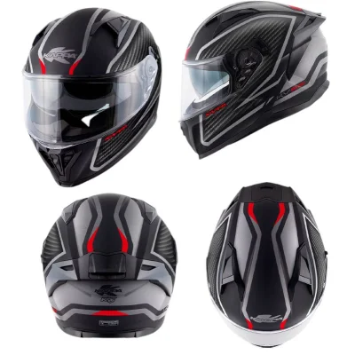 Kask integralny KV52 Kronos z blendą czarny tytanowy mat carbon look XL ECE 22R06 - Kappa Kask integralny KV52 Kronos z blendą czarny tytanowy mat carbon look XL ECE 22R06 - Kappa