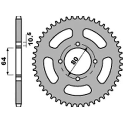 Zębatka tylna 4394 stal 36 z łańcuchem 520 STD.+4 do YFA Breeze '89-'04, YFM 125 Grizzly '04-'12 - PBR Zębatka tylna 4394 stal 36 z łańcuchem 520 STD.+4 do YFA Breeze '89-'04, YFM 125 Grizzly '04-'12 - PBR