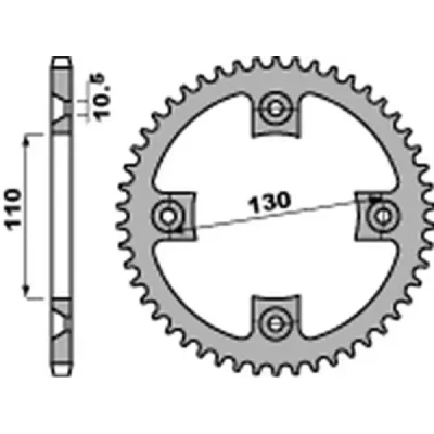 Zębatka tylna (434940C45) Zębatka tylna (434940C45)