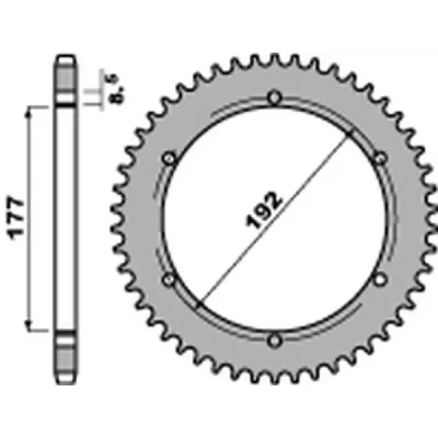 Zębatka tylna (22348C45) Zębatka tylna (22348C45)