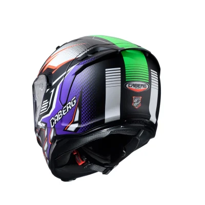 Kask integralny Avalon X Gurkha czarny mat/pomarańczowy/fioletowy S - Caberg