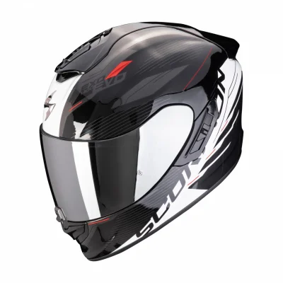 Kask integralny EXO-1400 II Luma czarny/biały L - Scorpion Kask integralny EXO-1400 II Luma czarny/biały L - Scorpion